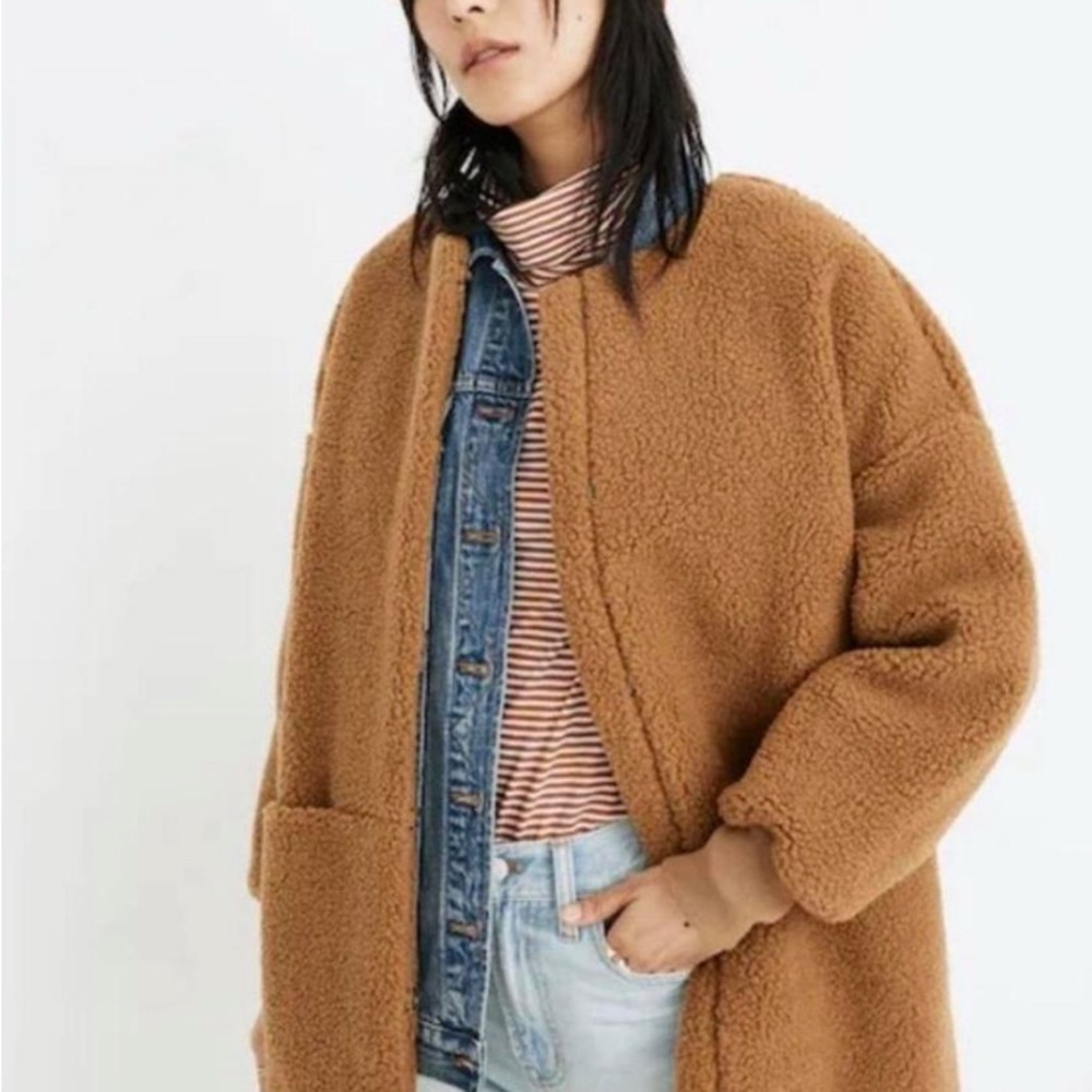 Madewell Brown Teddy Jacket